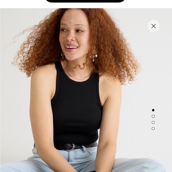 J Crew Ribbed Rank Top - Picture 3 of 6